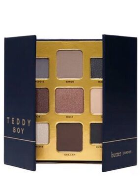 butter LONDON Teddy Boy Neutral & Warm Nine-Shadow Palette in Navy & Gold